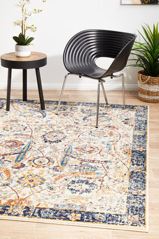 Esme Peacock Ivory Transitional Rug
