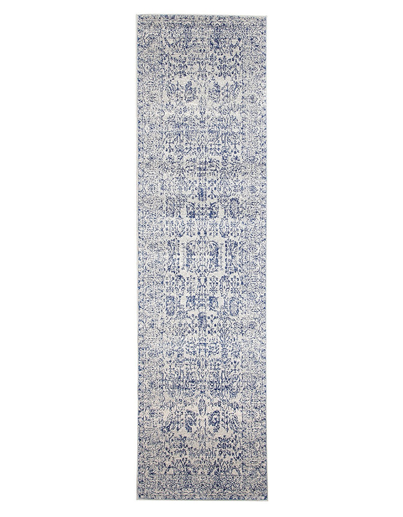 Esme Frost Blue Transitional Runner Rug