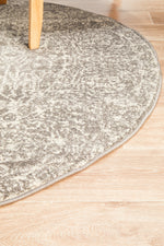 Esme Homage Grey Transitional Round Rug