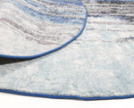 Esme Slate Blue Transitional Rug Round -200x200cm