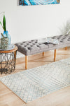 Esme Slate White Transitional Runner Rug