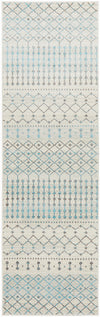 Esme Slate White Transitional Runner Rug