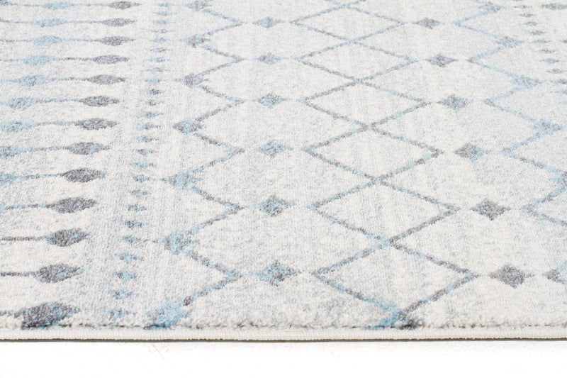 Esme Slate White Transitional Runner Rug