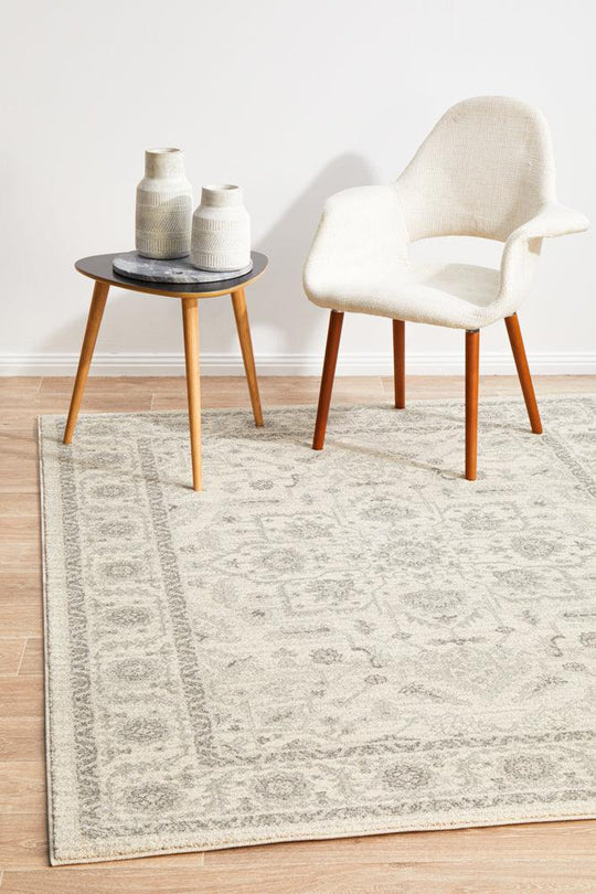 Esme Winter White Transitional Rug