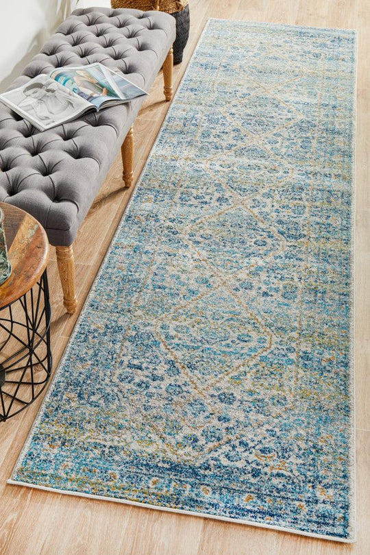 Esme Duality Silver Transitional Runner Rug