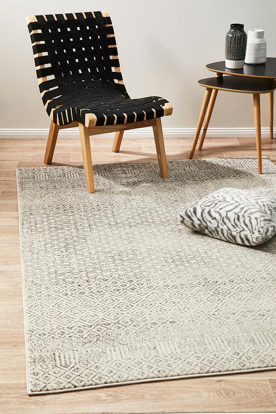 Esme Diamond Grey Transitional Rug