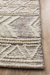 Charita Hand loomed Wool Rug  Natural