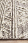 Charita Hand loomed Wool Rug  Natural