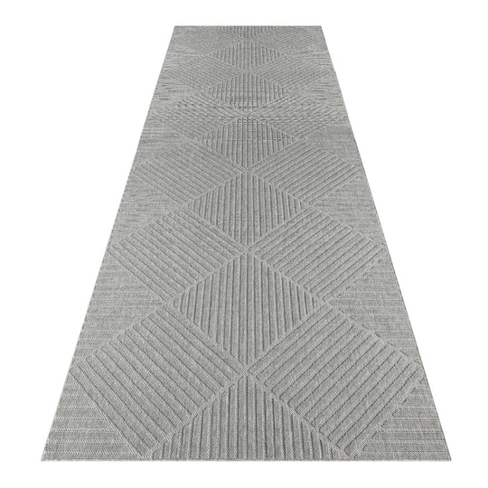 Hawaii 350 Lt Grey  OutDoor / InDoor Rug Hallway Runner