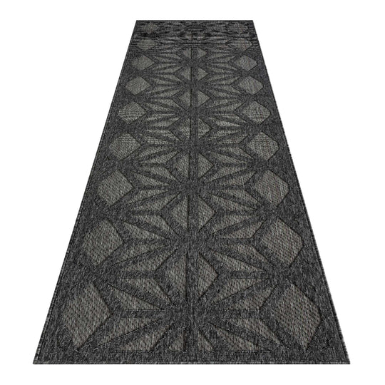 Hawaii 352 Dk Grey  OutDoor / InDoor Rug Hallway Runner