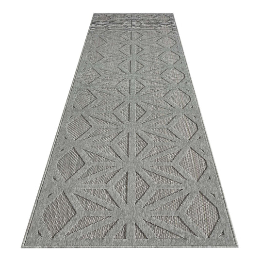 Hawaii 352 Grey OutDoor / InDoor Rug  Hallway Runner
