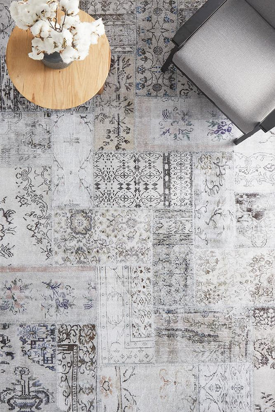 Ethereal  Stone Patchwork Rug