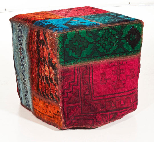 Persian Rug Ottoman -PatchWork