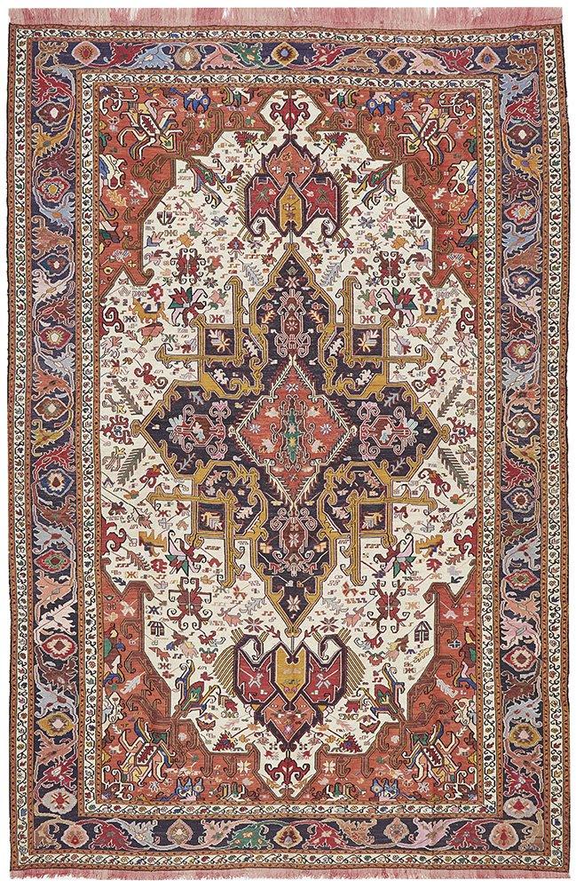 Prsian Hand Knottd Silk Kilim 1712 - 300