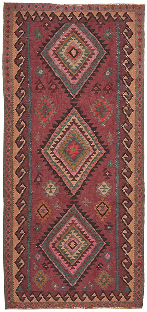 Hand Knotted Persian Kilim Azarbayjan 115 -420X132CM