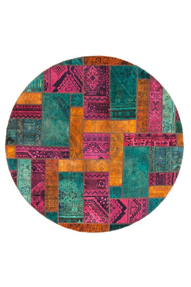 Persian Handnotted Patchwork - 200X200CM
