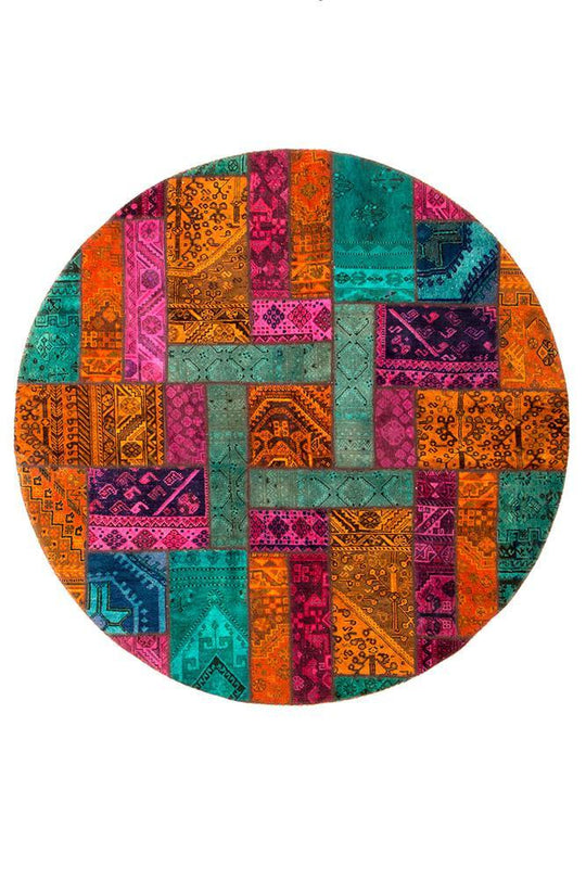 Persian Handnotted Patchwork - 201X201CM
