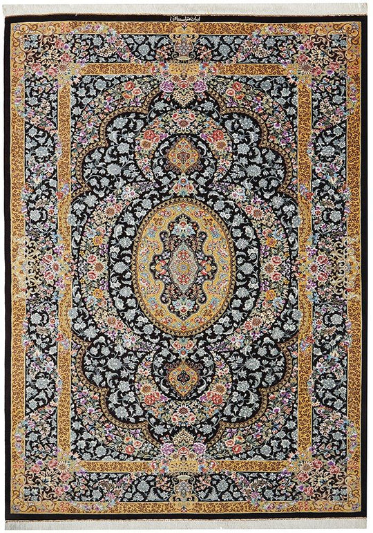Handknotted Pure Silk Persian Qum X 32
