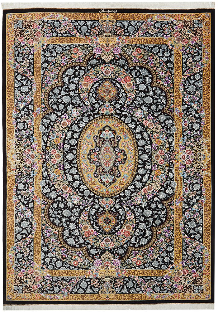 Handknotted Pure Silk Persian Qum X 32