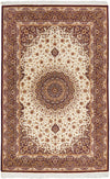 Handknotted Persian Qumx 41 - 208x132cm