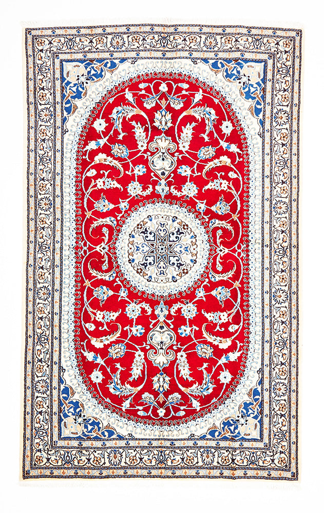HAND KNOTTED PERSIAN RUG NAEIN 235 X156 CM