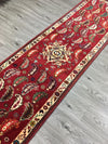 HAND KNOTTED PERSIAN SHIRAZ RUG RUNNER 295X 78 CM