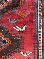 HAND KNOTTED PERSIAN RUG SHIRAZ 290X135 CM