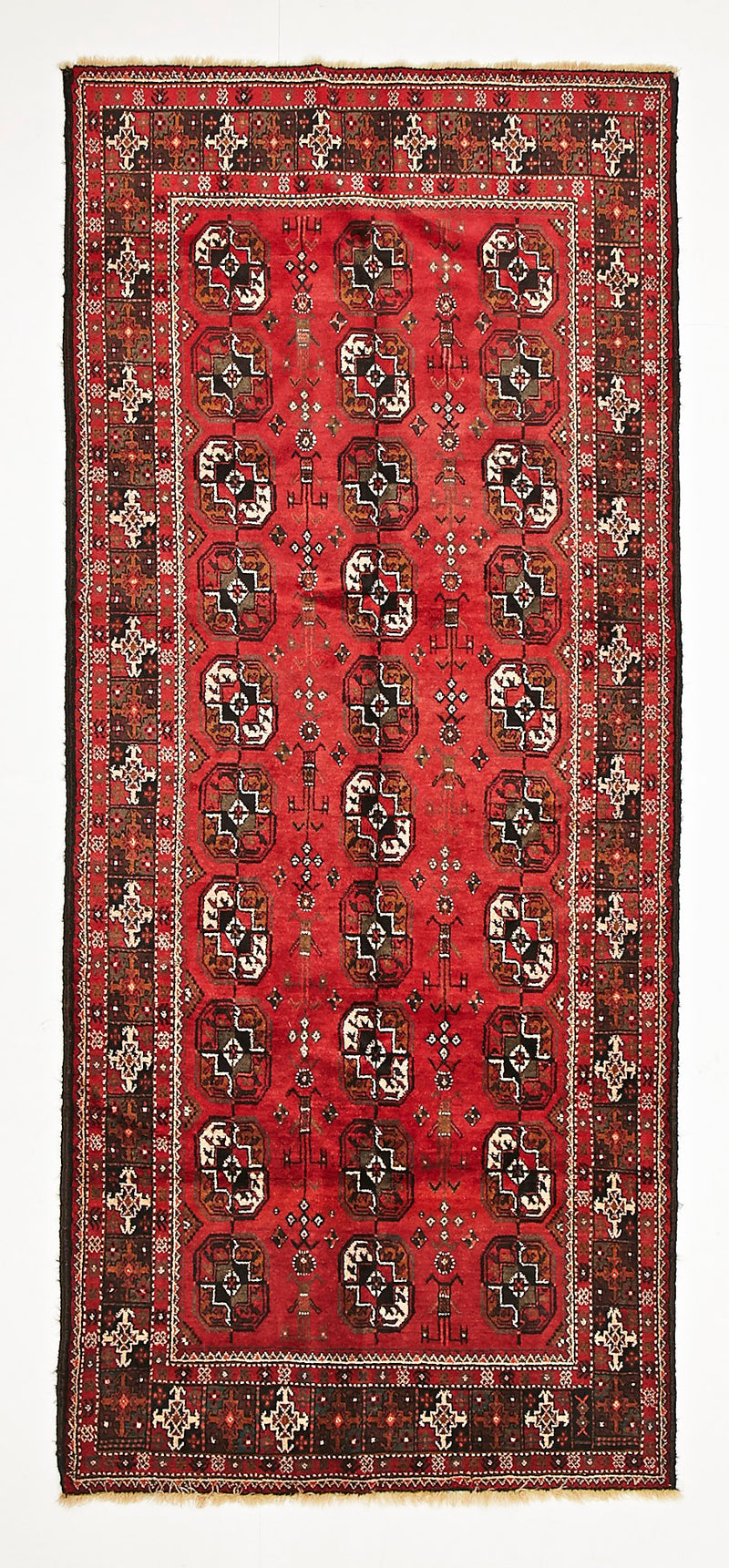 HAND KNOTTED PERSIAN FINE BALUCH RUG 277 X 120 CM