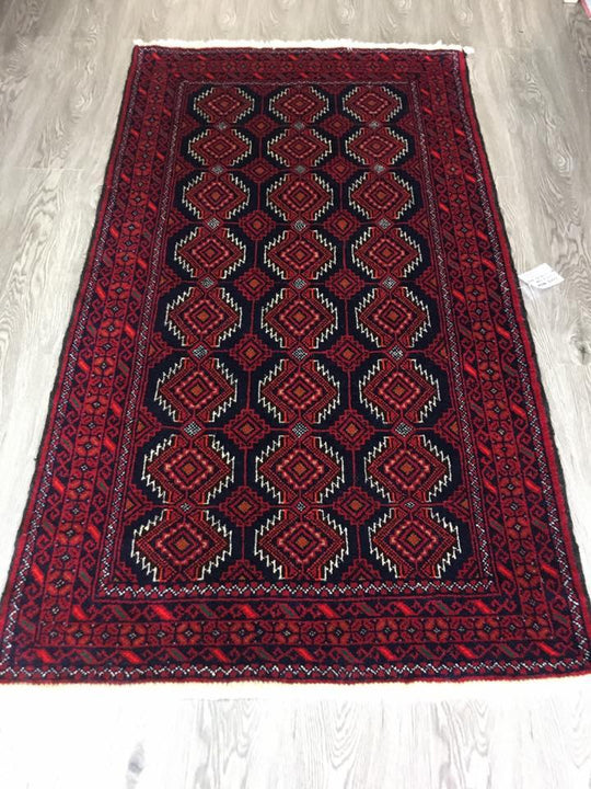 HAND KNOTTED PERSIAN RUG BALOUCH 187X105 CM