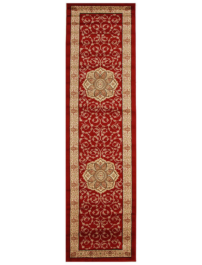 Medallion Classic Pattern Rug Red