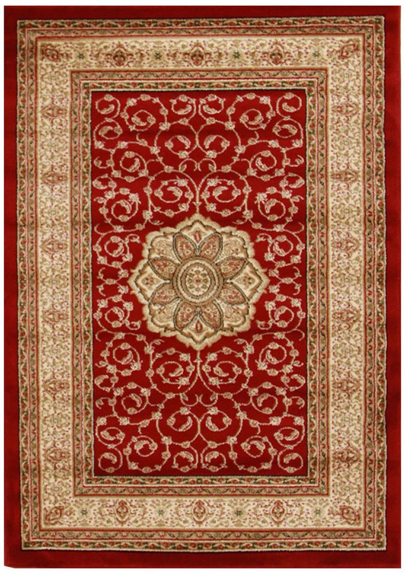 Medallion Classic Pattern Rug Red