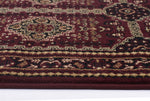 Istanbul Traditional Afghan Design Rug Burgundy Red - aladdinrugs - 5
