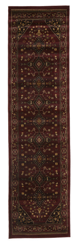 Istanbul Traditional Shiraz Design Rug Burgundy Red - aladdinrugs - 4