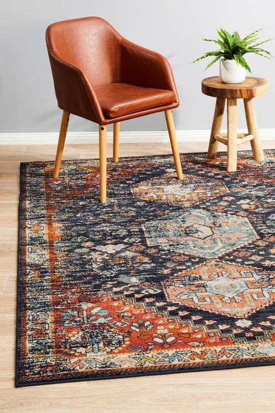 Artin Power Loomed Navy Rug