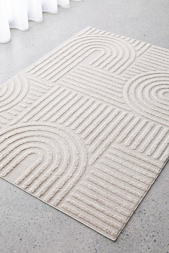 Power Loomed Marina Dior Natural Rug