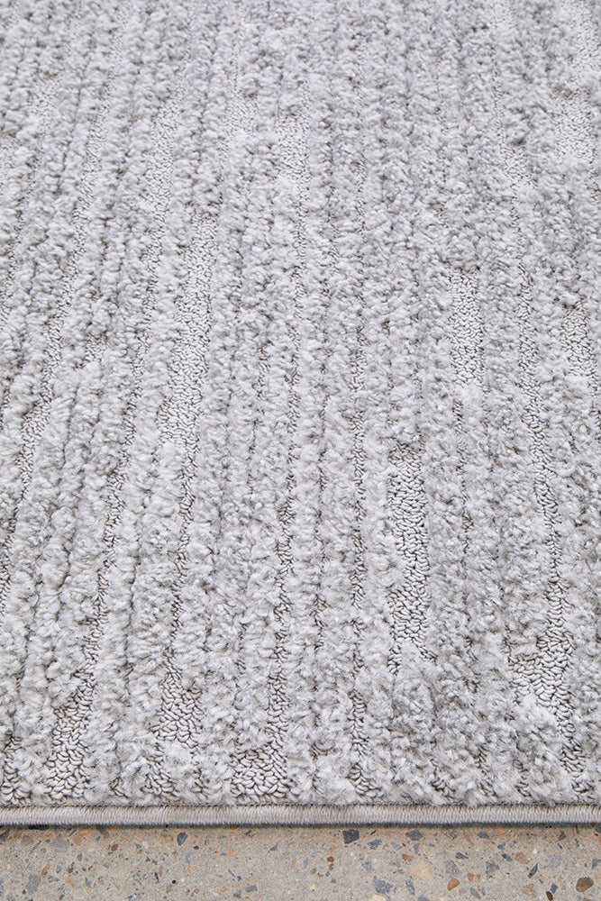 Power Loomed Marina Suri Silver Rug