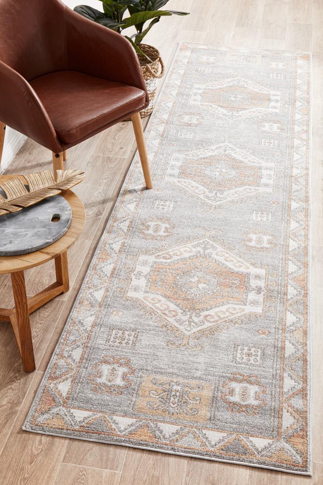 Aegina Grey Runner Rug