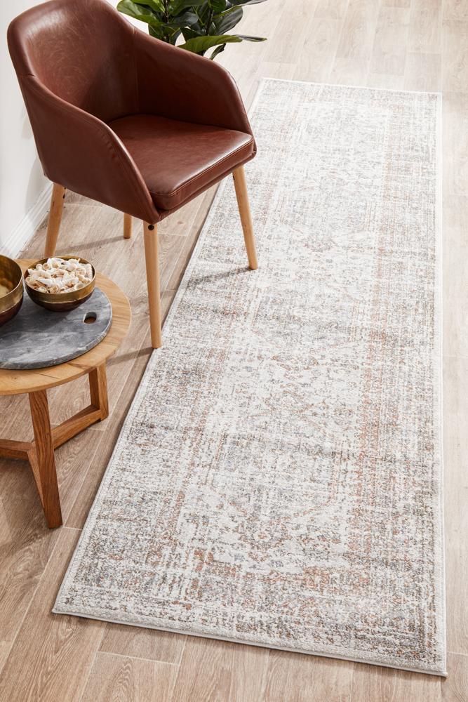 Aegina Silver Runner Rug