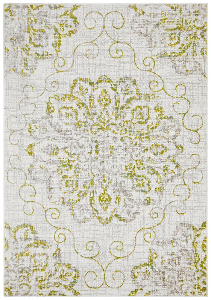 Giselle Transitional Rug Green Grey