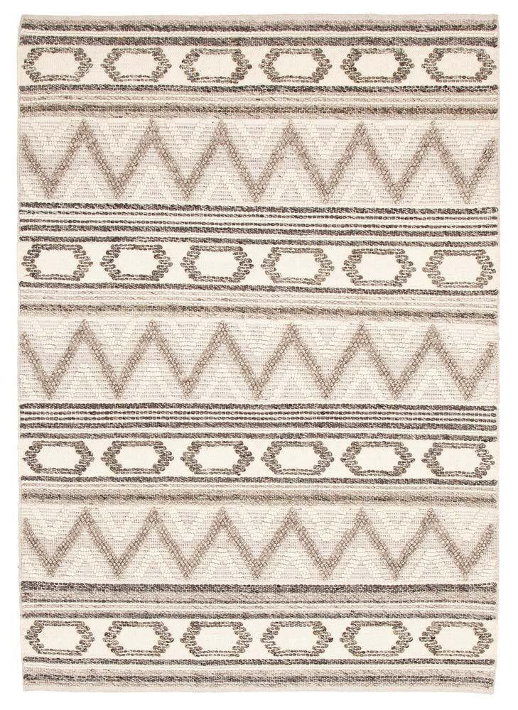 Amaya Hand-Loomed  Wool Stone Rug