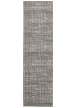 Susa Farzin  Abstract Modern Silver Grey Rug