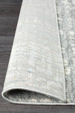 Susa Farzin  Abstract Modern Silver Grey Rug