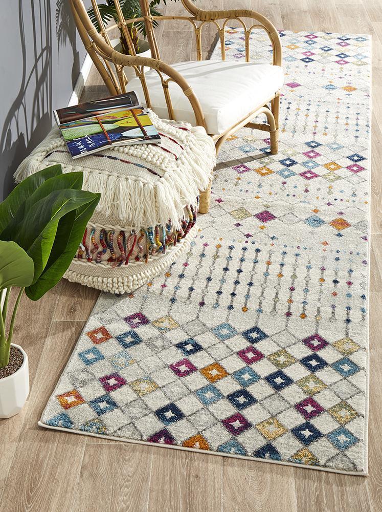 Susa Nima  Tribal Morrocan Style Multi Runner Rug