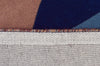 Sandy Designer Wool Rust Blue Navy  Runner Rug