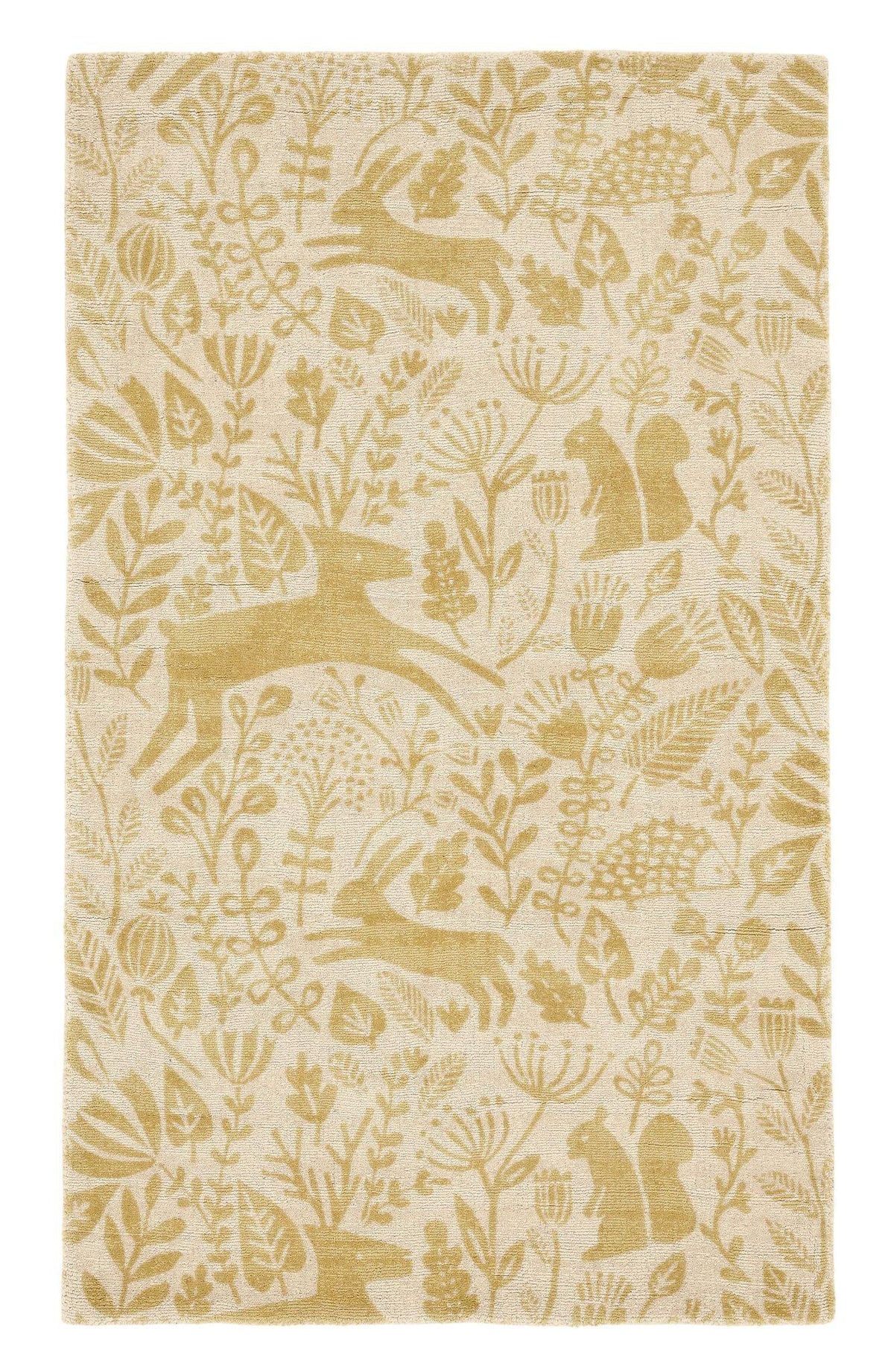 Kelda Woodland Rugs by Scion in 023506 Honey Yellow