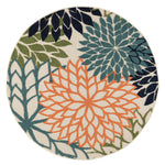 Mona 1210 Green OutDoor/InDoor Round Rug