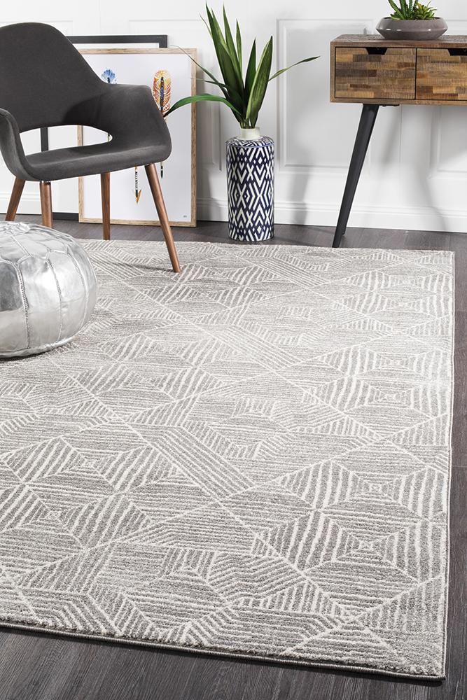 Aladdin Lina Contemporary Silver Rug