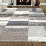 Mia 3532 Patch Modern Beige Rug