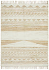 Array Hand-Crafted  Jute - Cotton White Rug
