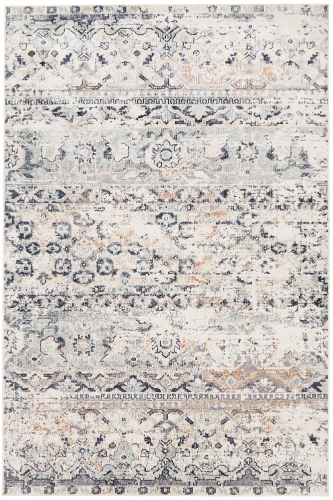 Avantika Segments Traditional Blue Rug